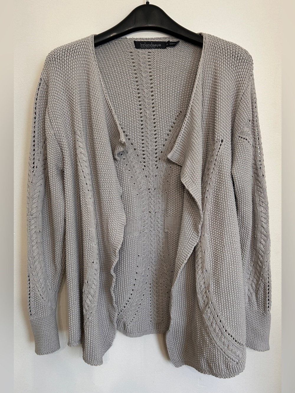 IRELANDS EYE 100% COTTON HANDMADE KNIT CARDIGAN